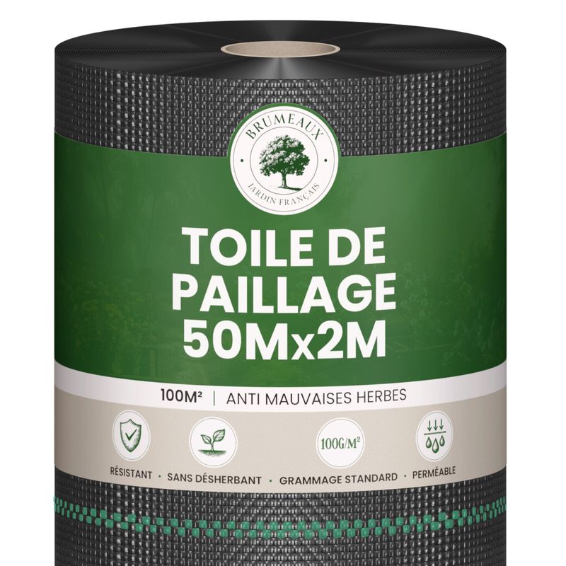 Toile de Paillage 2x50M 100g/m²