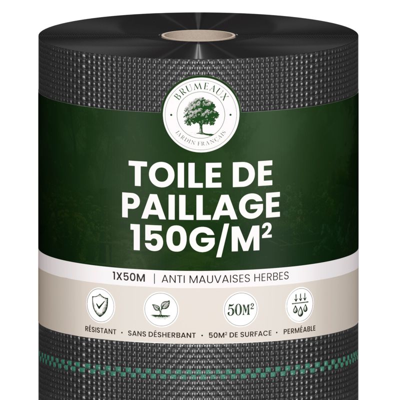Toile de Paillage 50m² Épaisseur 150g/m²