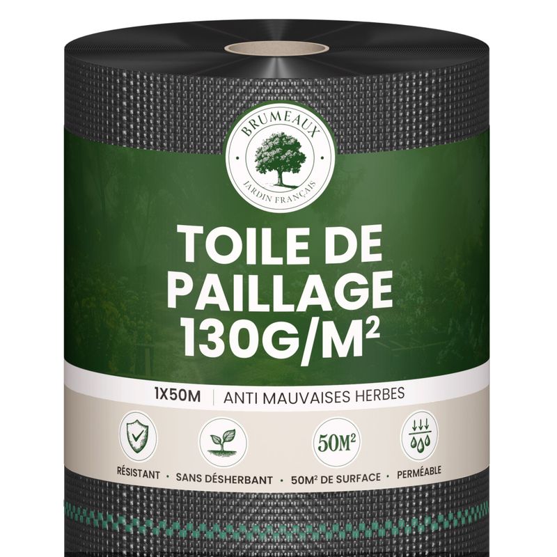Toile de Paillage 1x50M 130g/m²