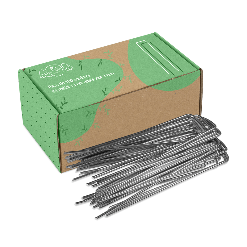 Pack de 100 Agrafes Toile de Paillage