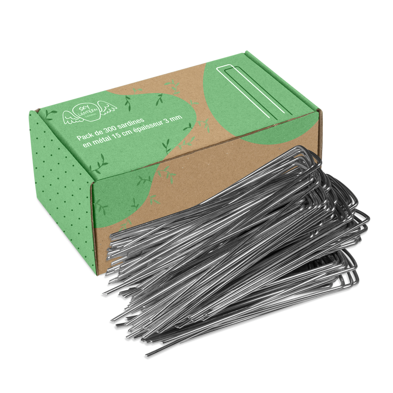 Lot de 300 Agrafes Toile de Paillage