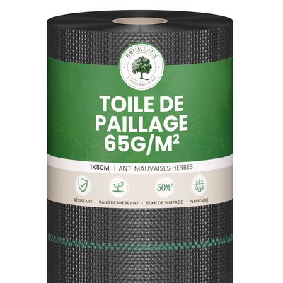 Toile de Paillage 50M 65g/m² - Polypropylène