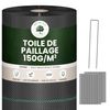 Lot Toile de Paillage 50M 150g/m² + 100 Sardines de Fixation - 1