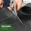 Toile de Paillage 150m2 - 3 rouleaux 50x1m - Epaisseur 130g/m² - 9